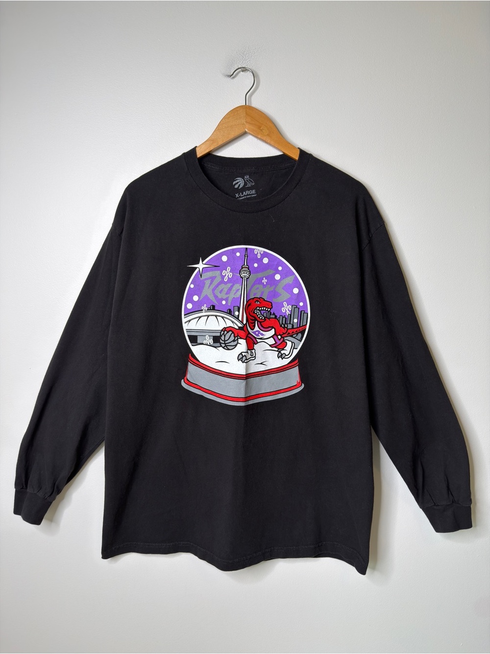 Black Toronto Raptors Christmas Day 2019 Limited Edition Graphic Long-Sleeve XL
